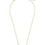 Elisa Gold Pendant Necklace in Platinum Drusy
