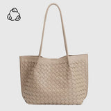 Victoria Taupe Vegan Tote Bag