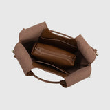 Tracy Woven Chocolate Vegan Shoulder Bag