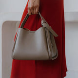 Felicity Taupe Vegan Top Handle Bag
