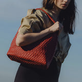 Johanna Red Vegan Shoulder Bag