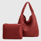 Johanna Red Vegan Shoulder Bag