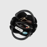 Black Tulip Vegan Top Handle Bag