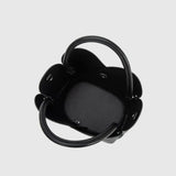 Black Tulip Vegan Top Handle Bag