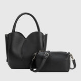 Black Tulip Vegan Top Handle Bag