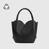 Black Tulip Vegan Top Handle Bag