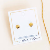 Marina Seashell Screwback Earrings