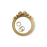 Gold Bow Mirror Trinket Tray