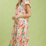 Tessa Tropical Midi Dress
