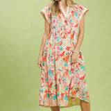 Tessa Tropical Midi Dress