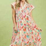 Tessa Tropical Midi Dress