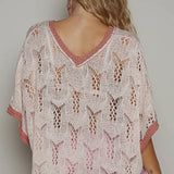 Sleeveless Flower Sweater