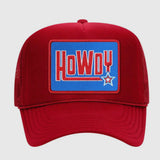 HOWDY Red Trucker Hat