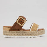 Cognac Raffia Espadrille