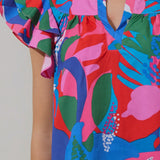 Floral Split Neck Top