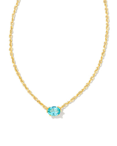 Cailin birthstone necklace: March