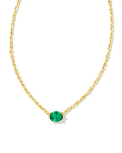 Cailin birthstone necklace: May